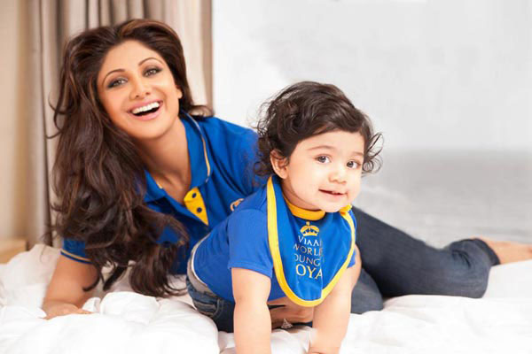 Shilpa Shetty with son